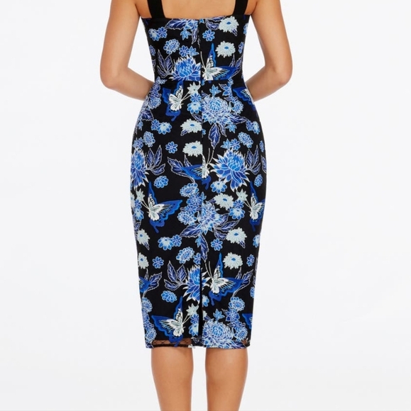 NWT Nicole Floral Cocktail Sheath Dress - Picture 2 of 4
